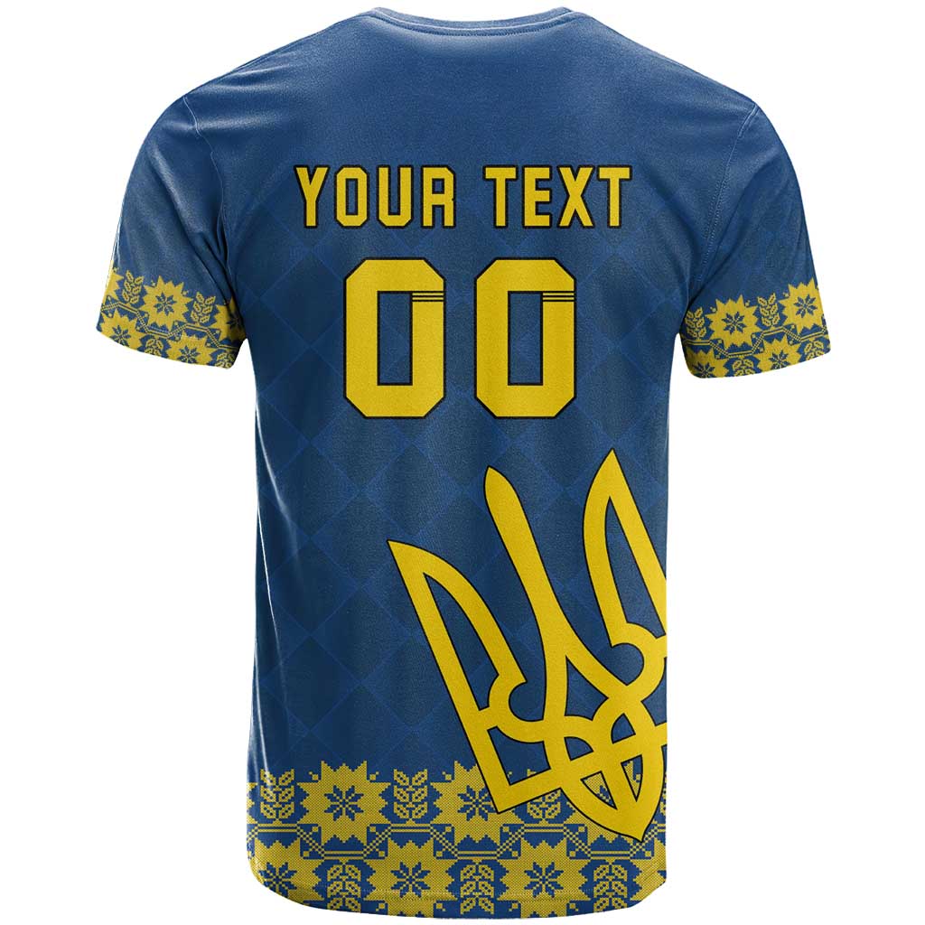 Custom Ukraine Volleyball T-Shirt Cholovicha Zbirna Ukrainy z Volejbolu Graphic Tee