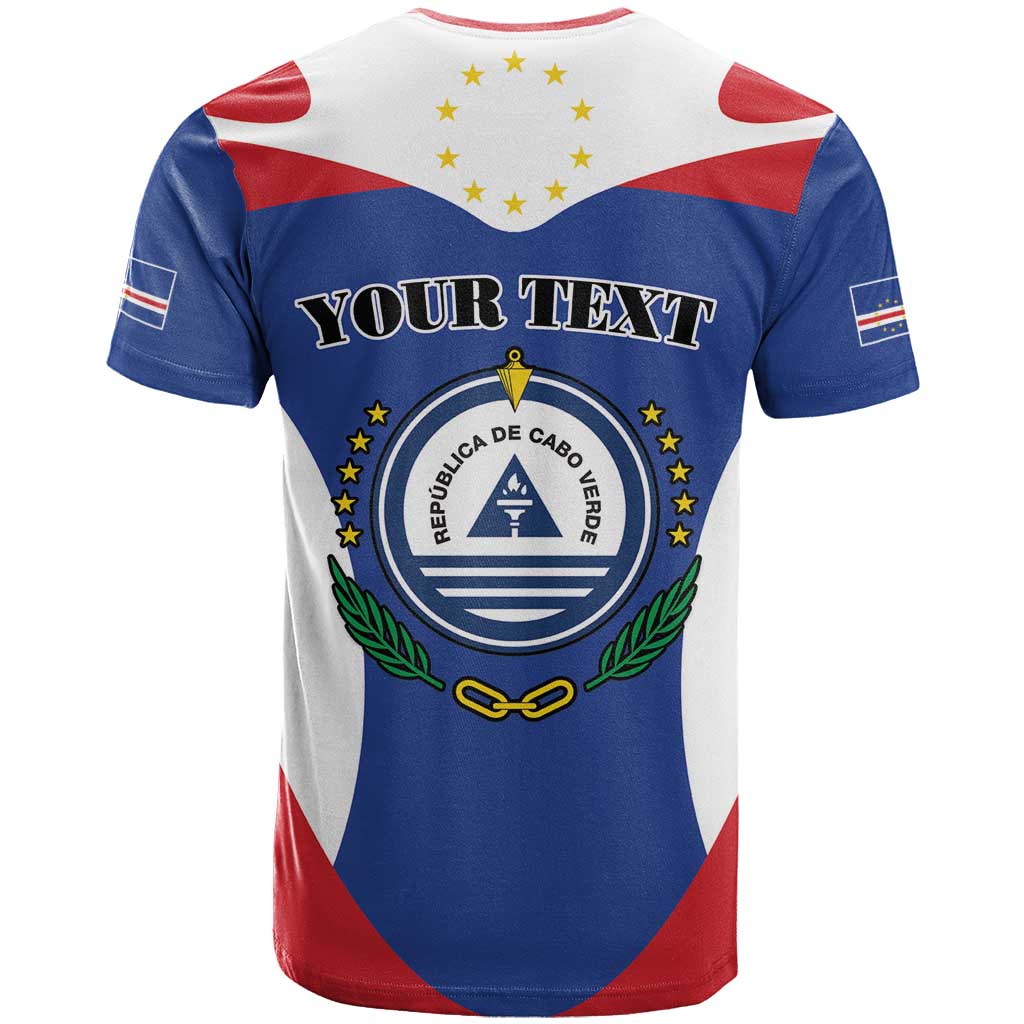 Personalized Cape Verde Coat Of Arms T-Shirt Sport Style Graphic Tee