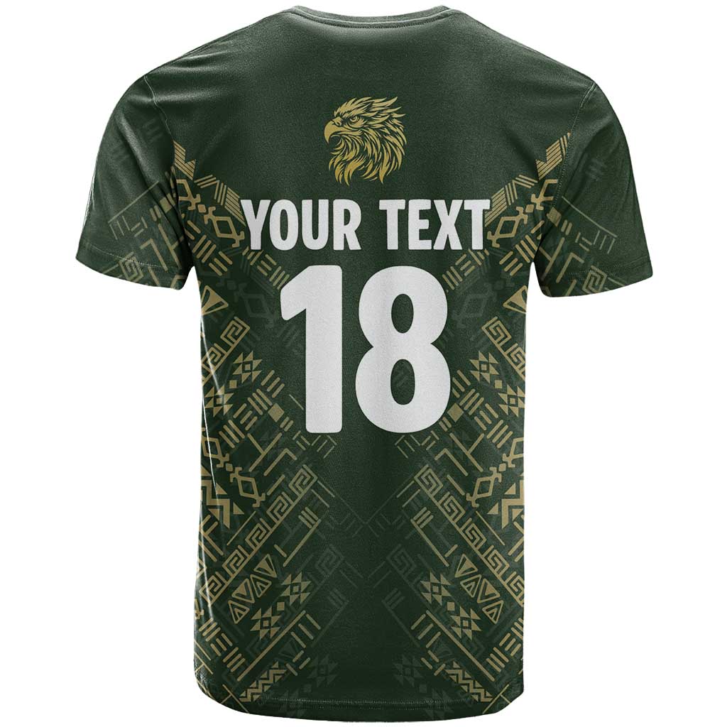 Custom Mexico Football T-Shirt Aztec Pattern Eagle Graphic Tee