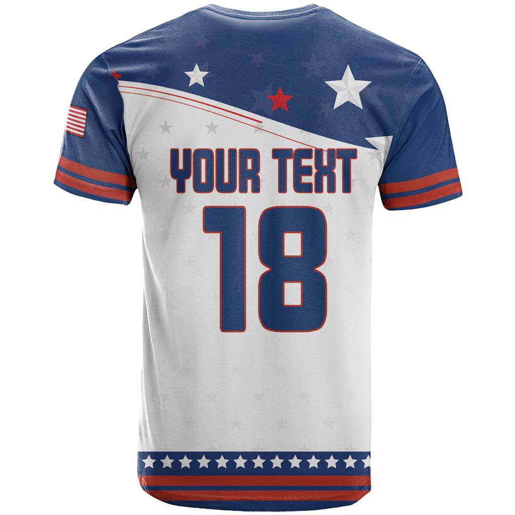 Custom USA Ice Hockey Champions 2026 T-Shirt American Eagle Victory Graphic Tee