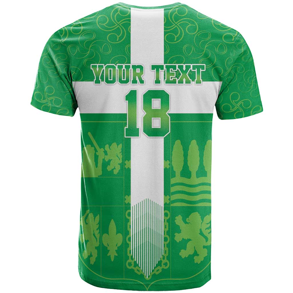 Custom Basque Euskadi Football T-Shirt Euskal Selekzioa Go Champion Graphic Tee