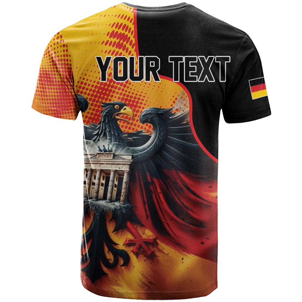 Personalized Germany Unity Day T-Shirt The Eagle With Berlin Wall Graphic Tee
