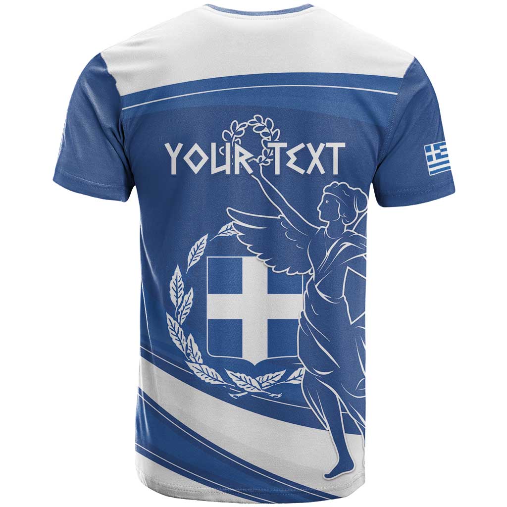 Personalized National Greek Flag Day T-Shirt Elliniki Dimokratia Graphic Tee
