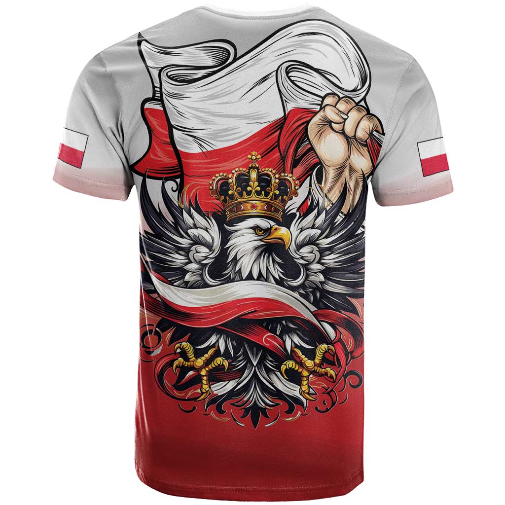 Poland Independence Day T-Shirt Polska White Eagle and Flag Style Graphic Tee