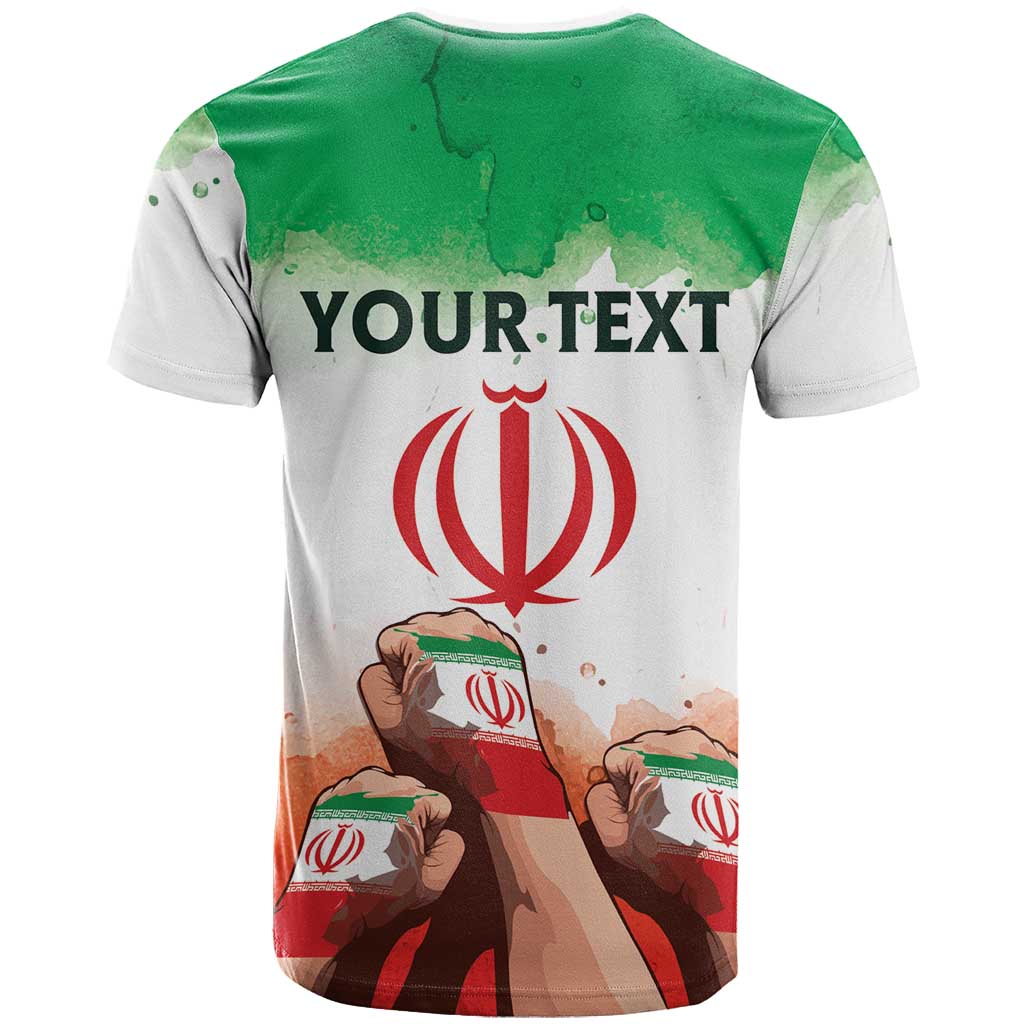 Personalized I Stand With Iran T-Shirt Freedom for Iranian People Protest Tee