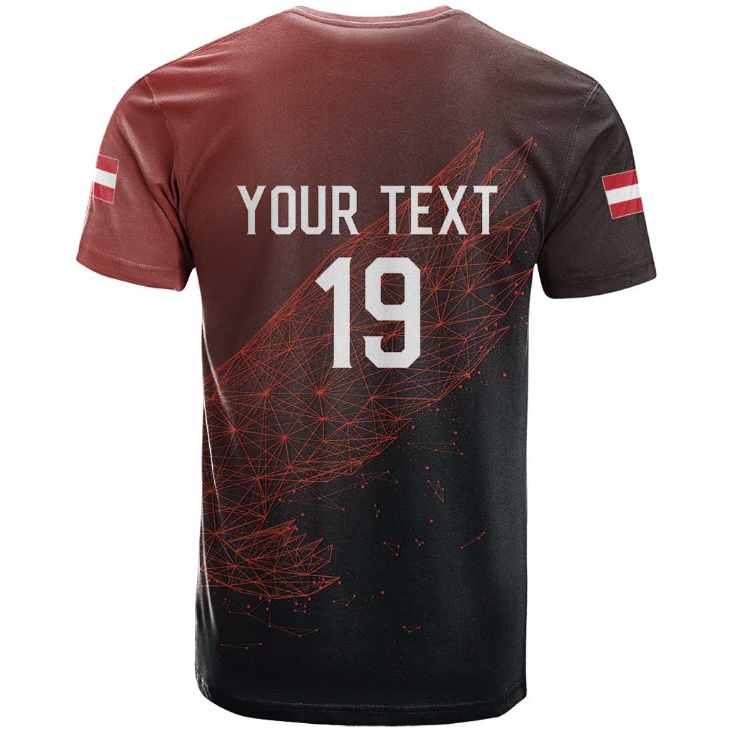 Custom World Football 2026 Austria T-Shirt Das Team Go Champions Red Version Graphic Tee