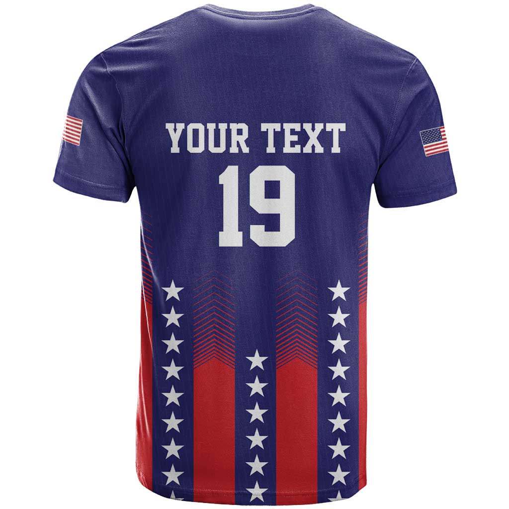 Custom World Soccer 2026 USA T-Shirt Stars, Stripes and Glory Graphic Tee