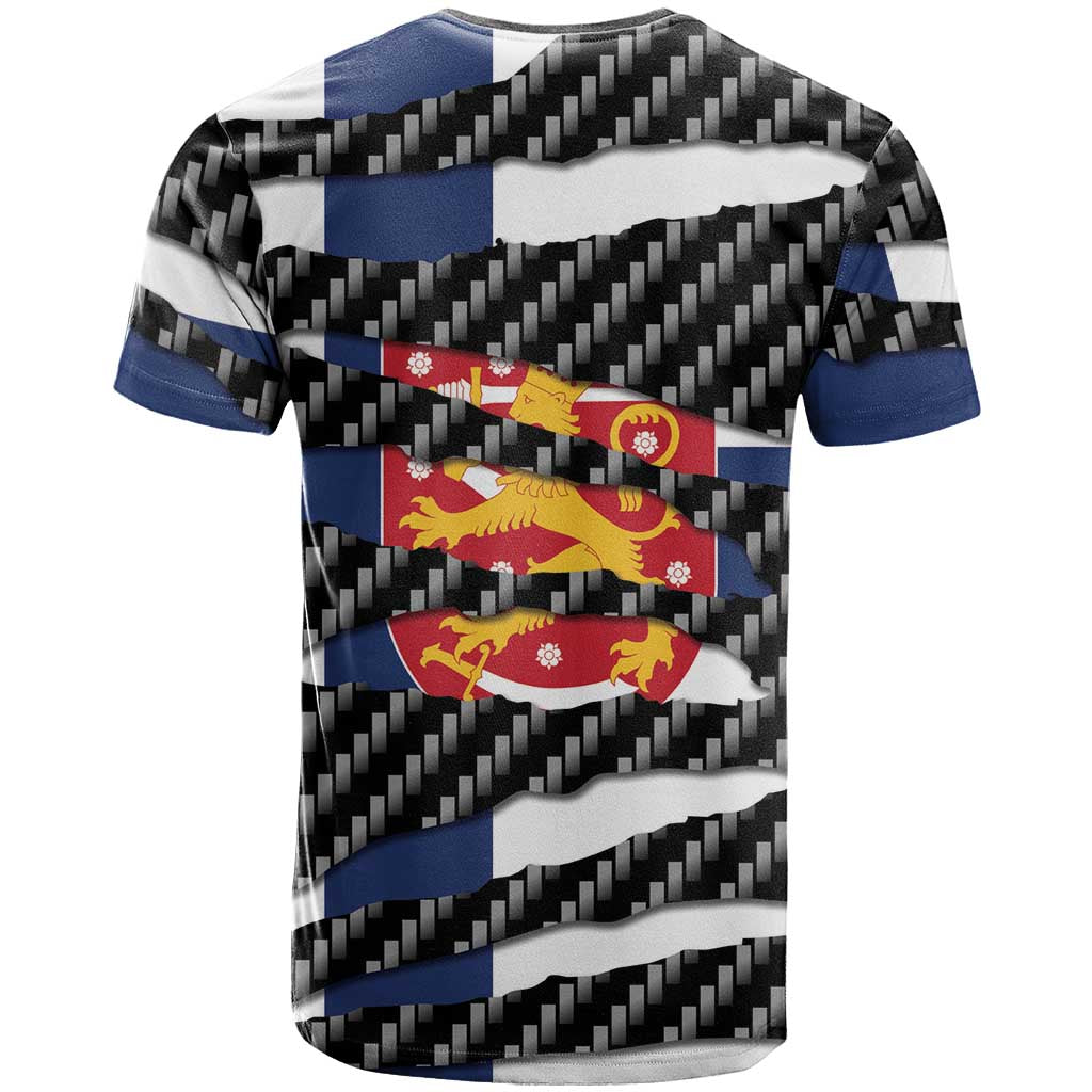 Finland Beast T-Shirt Ripped Flag Graphic Graphic Tee