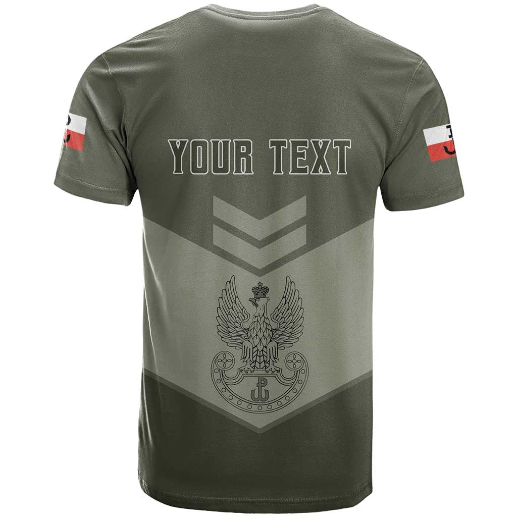 Personalized Poland Home Army T-Shirt Armia Krajowa Military Eagle Chevron Design Graphic Tee
