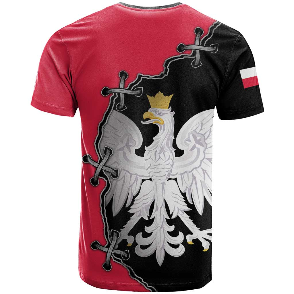 Poland White Eagle T-Shirt Polish National Coat of Arms Design Graphic Tee
