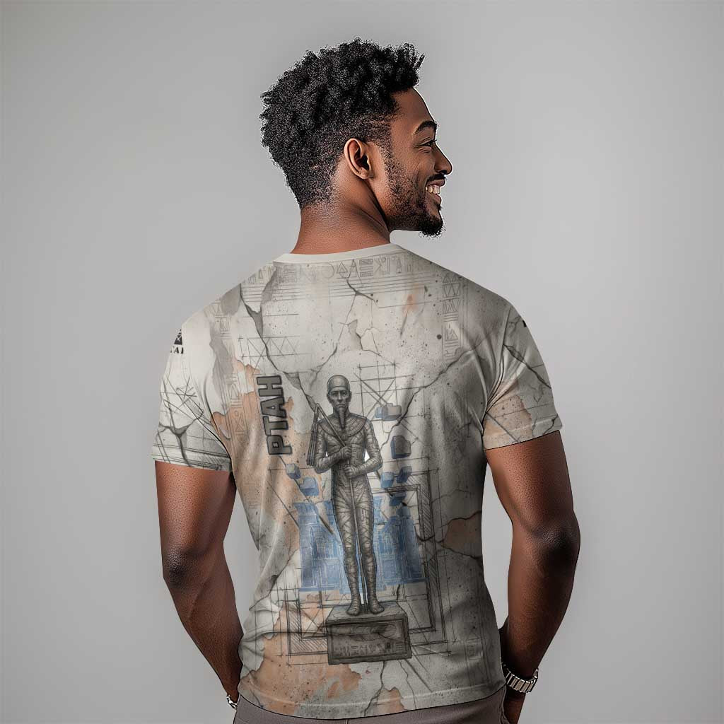 Ptah Egyptian T-Shirt God of Crafts Architecture Tools Fashioner of the Earth Graphic Tee