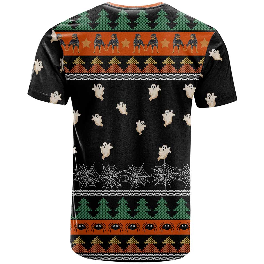 Rottweiler Christmas T-Shirt Xmas Holiday Patterns Graphic Tee