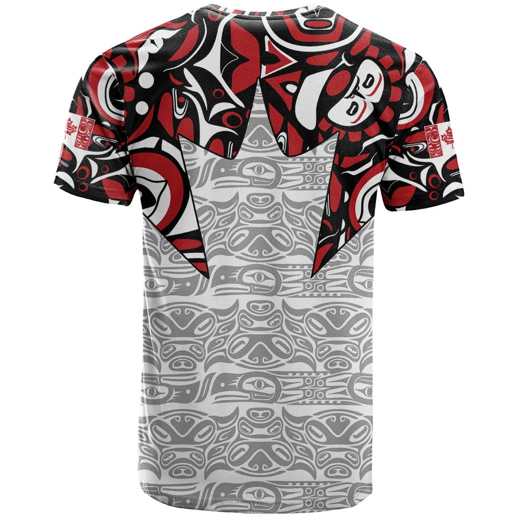 Canada T-Shirt Haida Art-Inspired Pattern Design Graphic Tee