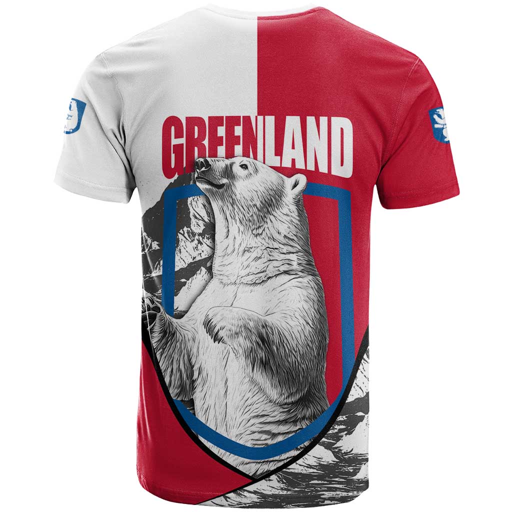 Greenland Pride T-Shirt The Spirit of the Arctic Bear Graphic Tee