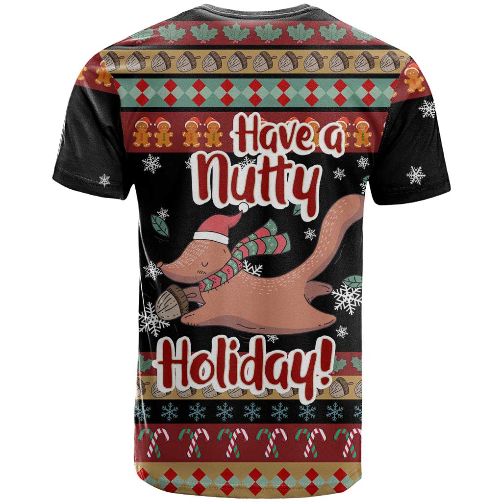 Have A Nutty Holiday Christmas T-Shirt Xmas Holiday Patterns Graphic Tee