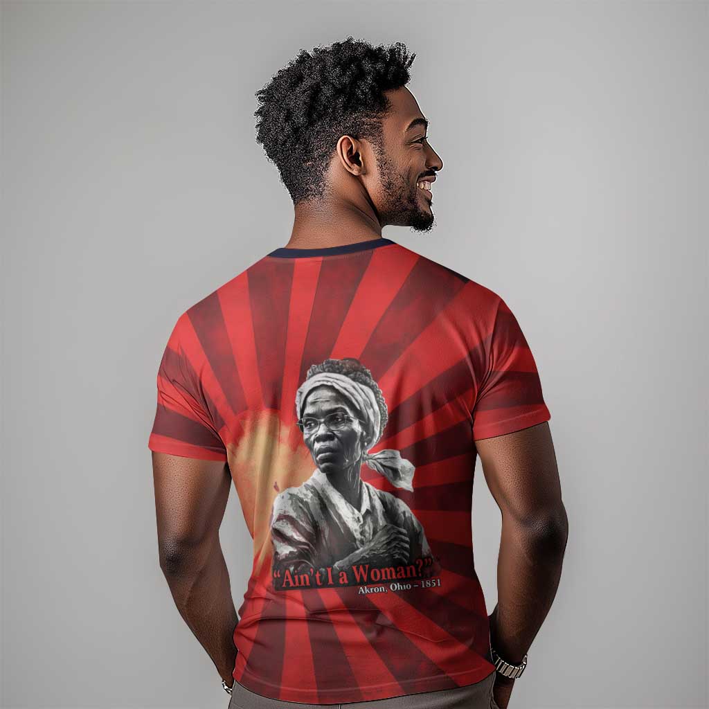 Sojourner Truth T-Shirt Aint I a Woman - Akron 1851 Speech Tribute Design Graphic Tee