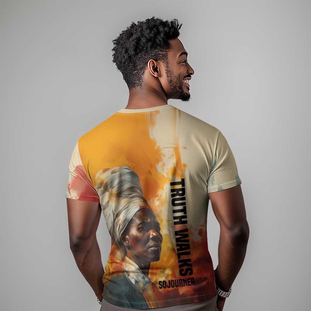 Sojourner Truth T-Shirt Truth Walks - Bold Portrait and Empowerment Design Graphic Tee