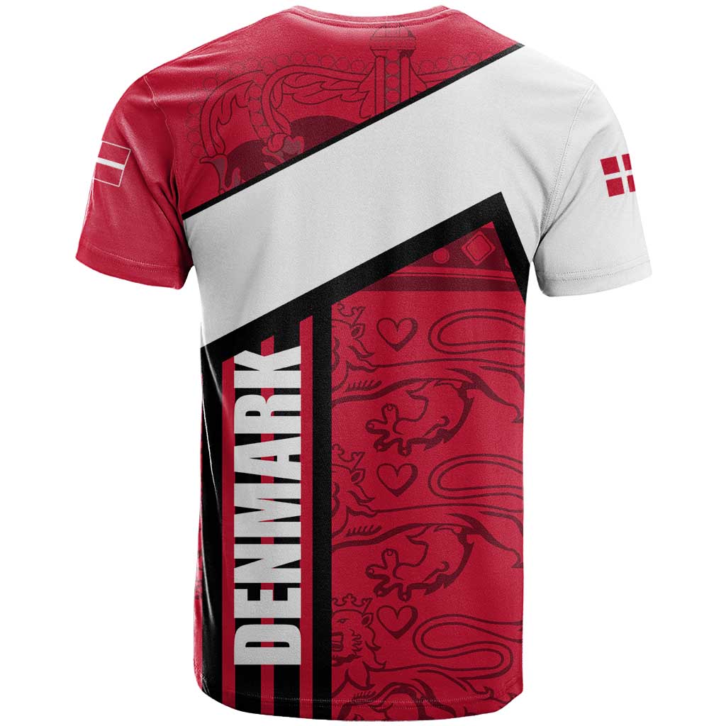 Denmark T-Shirt Danish Coat of Arms, National Flag, Bold Scandinavian Heritage Design Graphic Tee