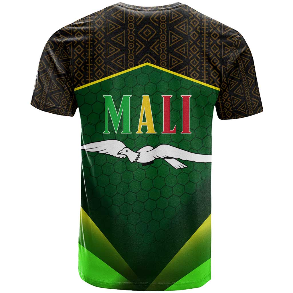 Mali Map T-Shirt National Emblem & Cultural Pattern Design Graphic Tee
