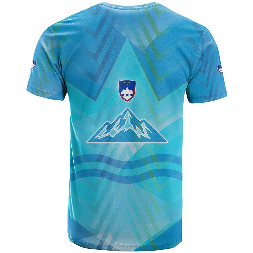 Slovenia Sport T-Shirt Alpine-Inspired Design with National Crest Graphic Tee