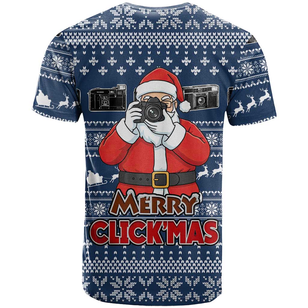 Merry Clickmas Christmas T-Shirt Xmas Holiday Patterns Graphic Tee