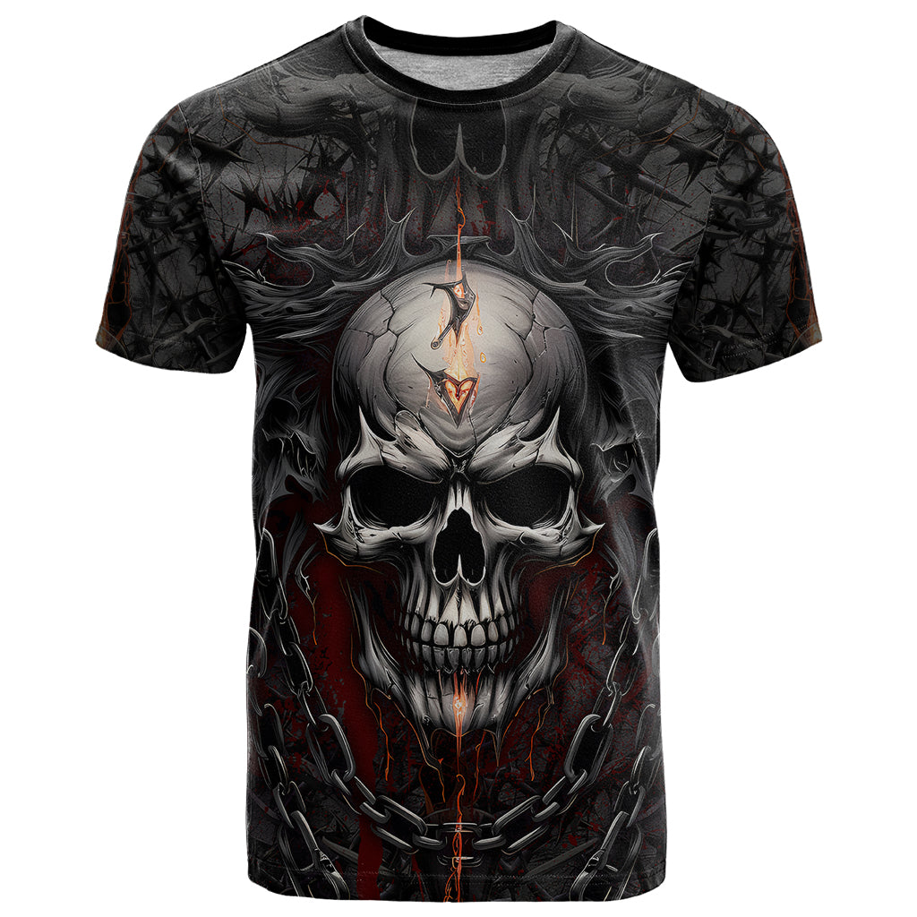 Be Careful Skull T-Shirt Graphic Tee