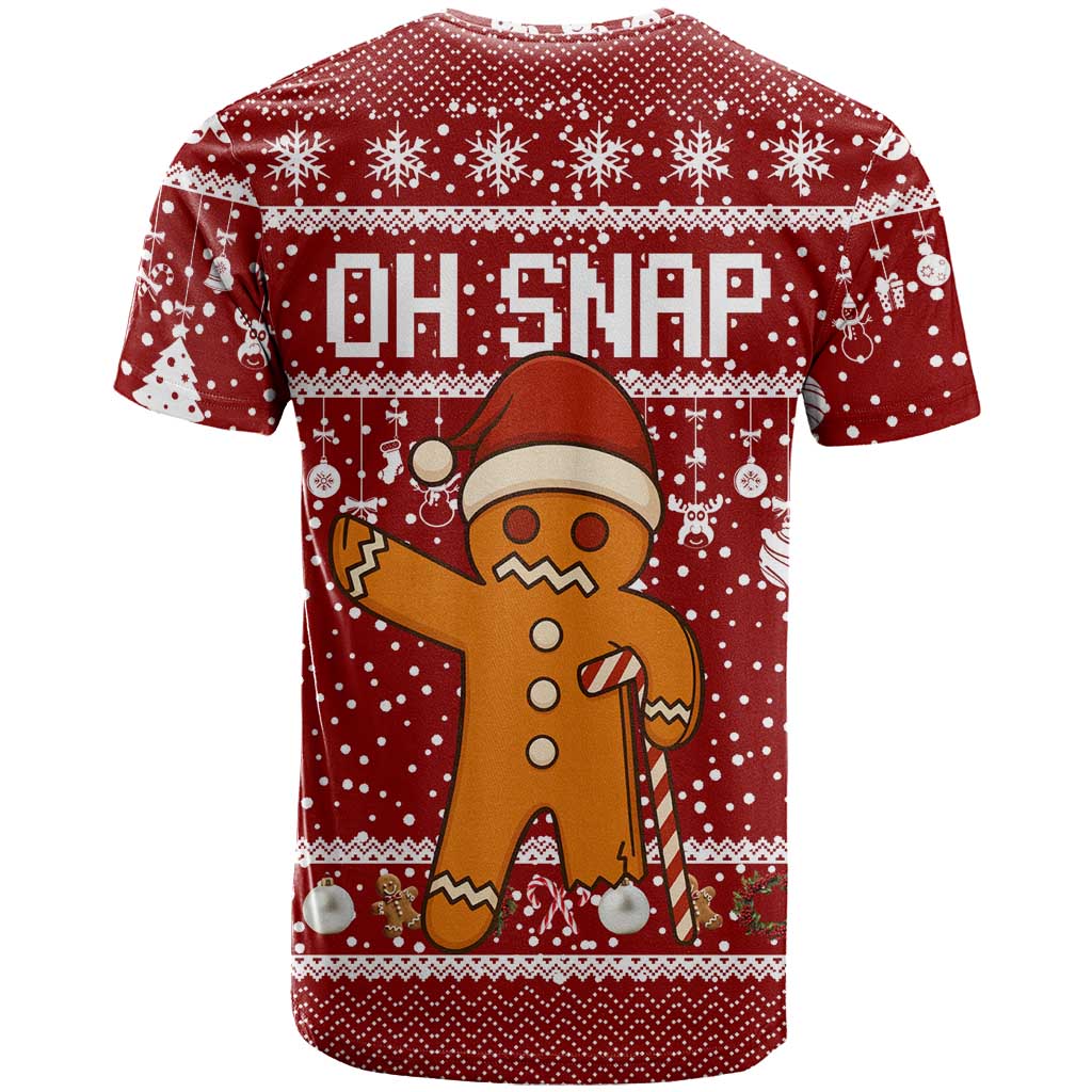 Oh Snap Christmas T-Shirt Xmas Holiday Patterns Graphic Tee