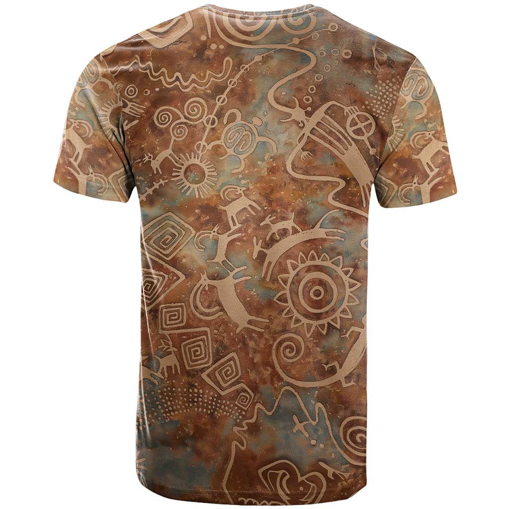 We Carry The Wisdom T-Shirt African Ancient Symbols, Earthy Tones, and Ancestral Wisdom Quote Graphic Tee