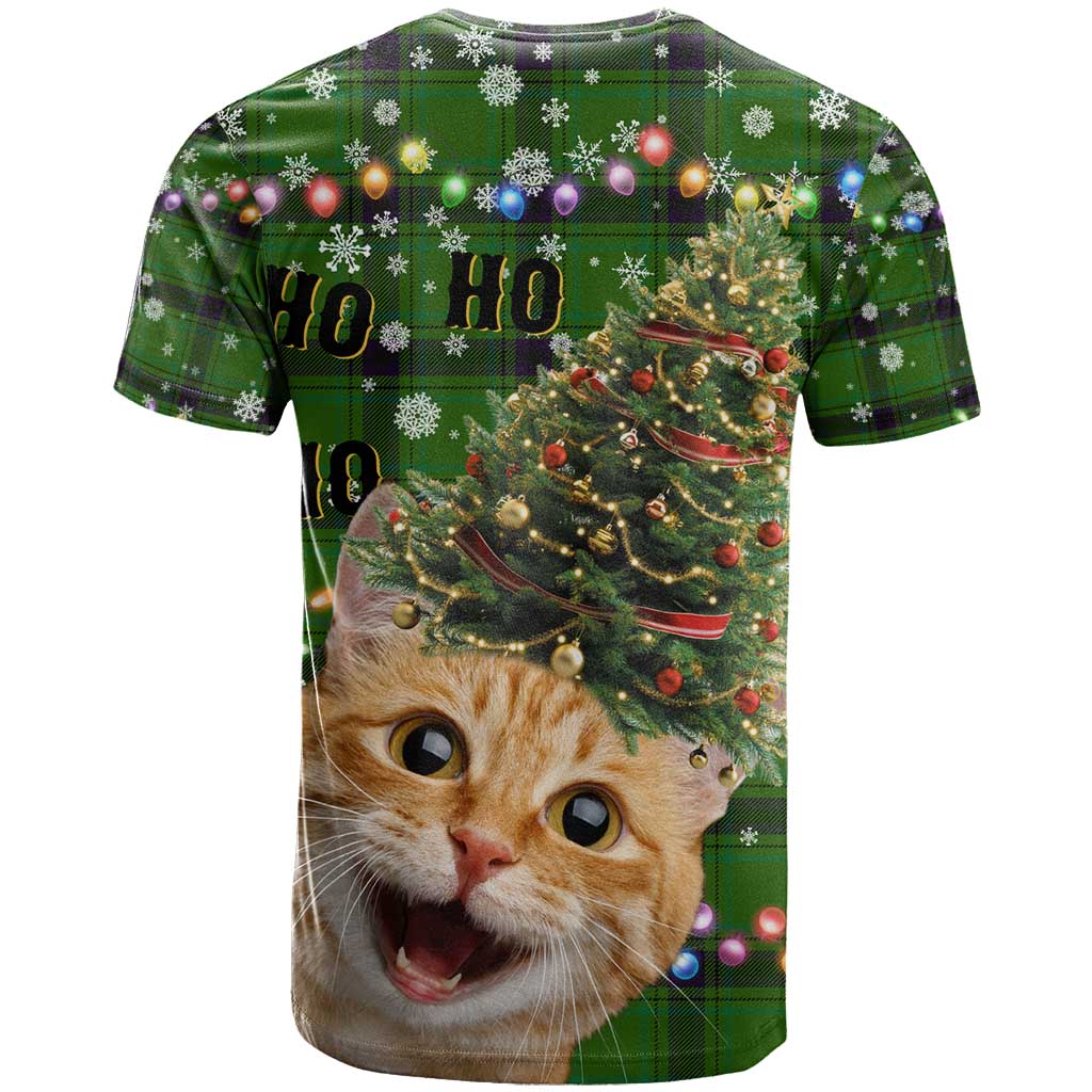 Cat Christmas Tree T-Shirt Xmas Holiday Patterns Graphic Tee