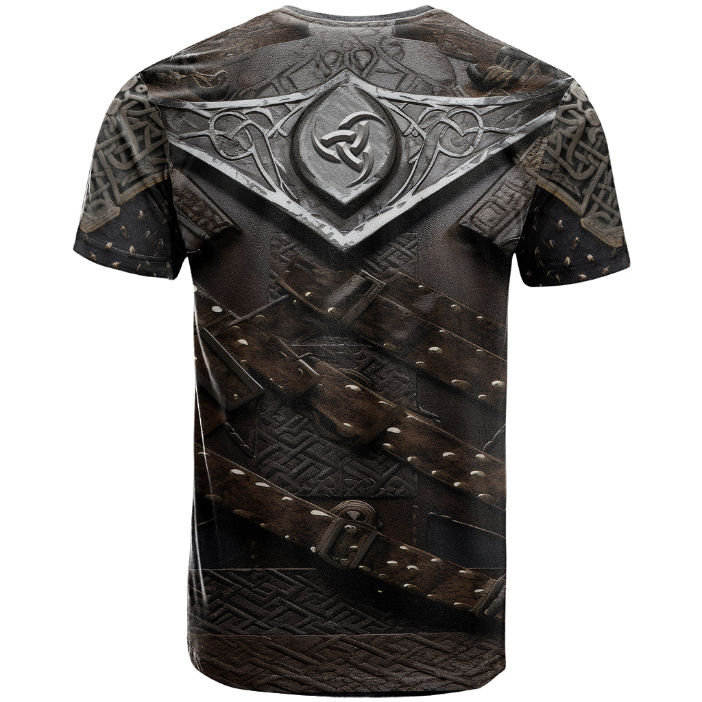 Legendary Viking Armor T-Shirt Triple Horn Saga Graphic Tee