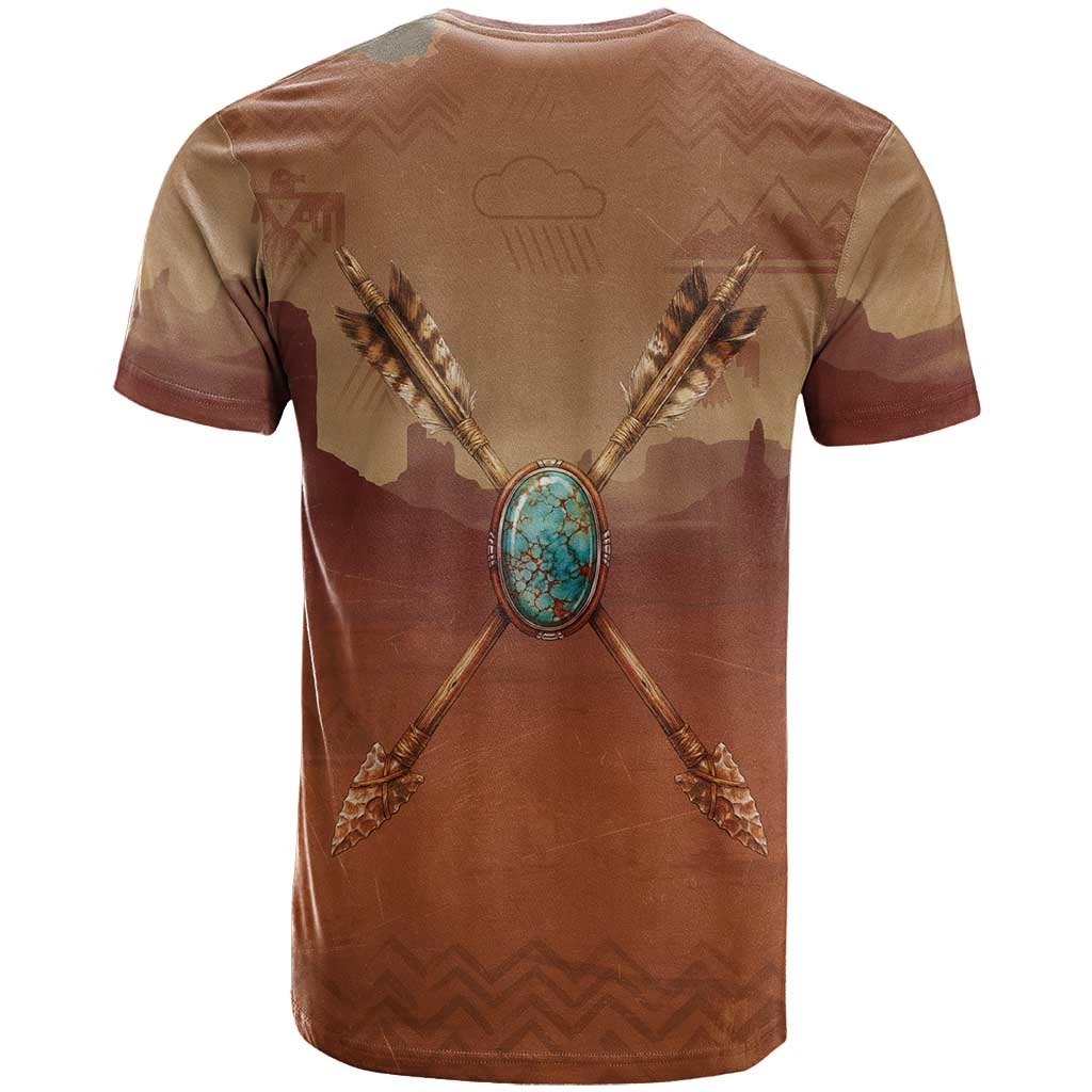 Geronimo Native American T-Shirt Rifle and Desert Landscape Native American Warrior Graphic Tee