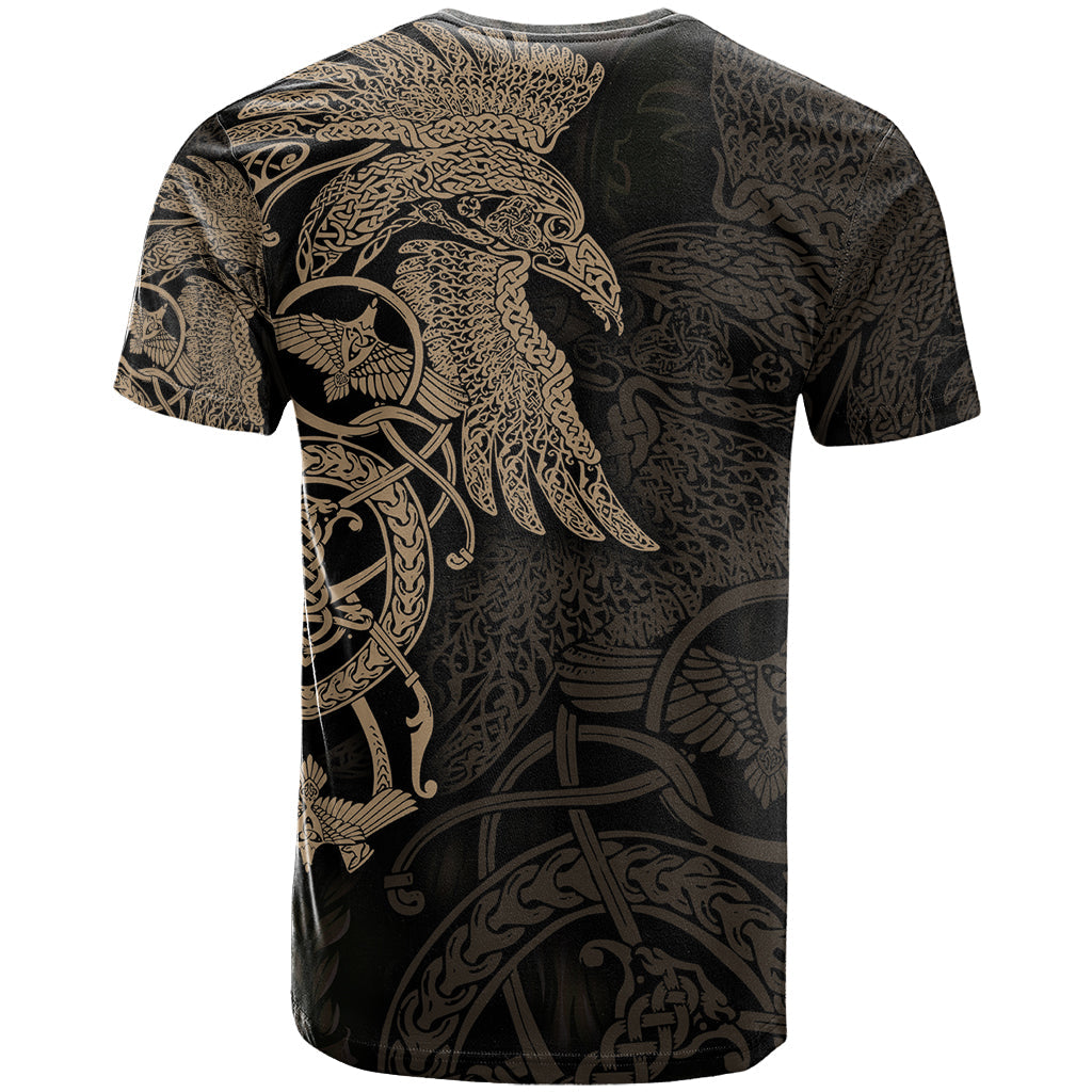 Viking Raven T-Shirt Wisdom in Flight Graphic Tee