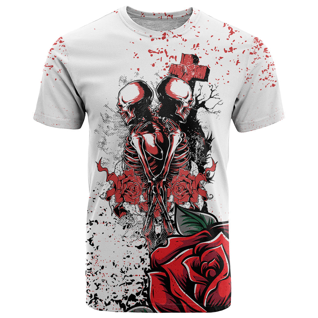 Skeleton Love T-Shirt Til Death Do Us Apart Graphic Tee