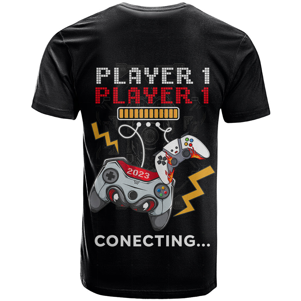 Father's Day T-Shirt Gamer Dad Level Up Graphic Tee
