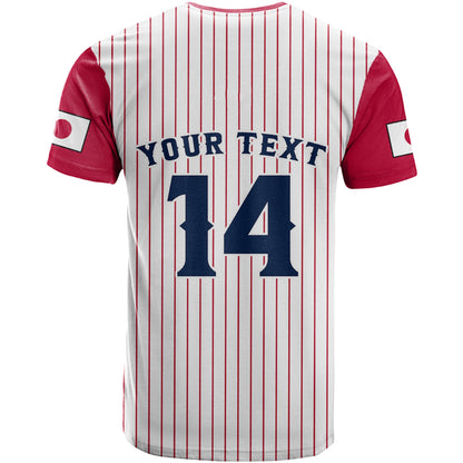 Custom Japan Baseball Simple Style T-Shirt Graphic Tee