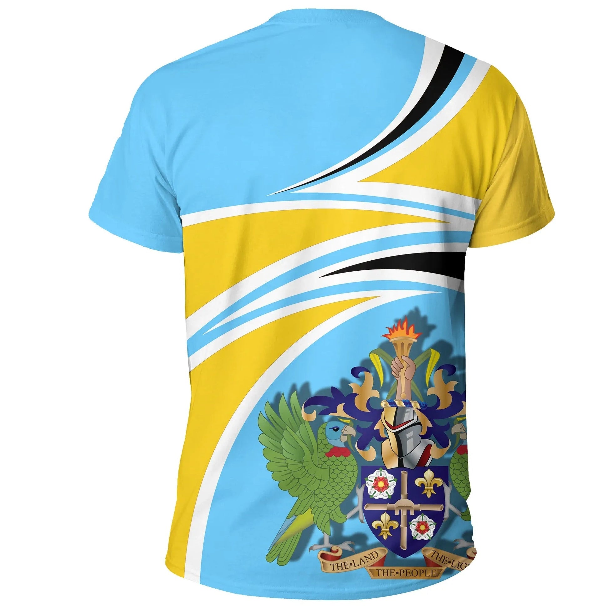 Saint Lucia T-Shirt N Flag Graphic Tee