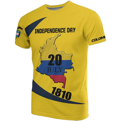 Colombia Independence Day T-Shirt Graphic Tee