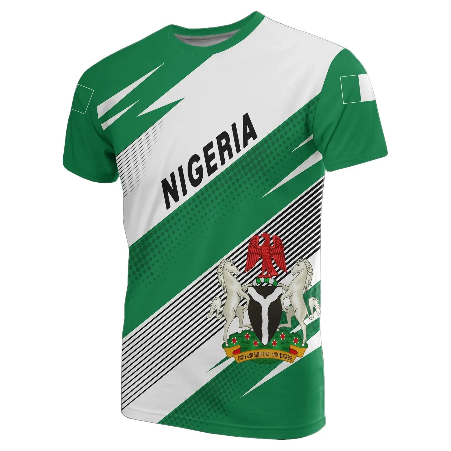 Nigeria Flag T-Shirt Pride Style Graphic Tee