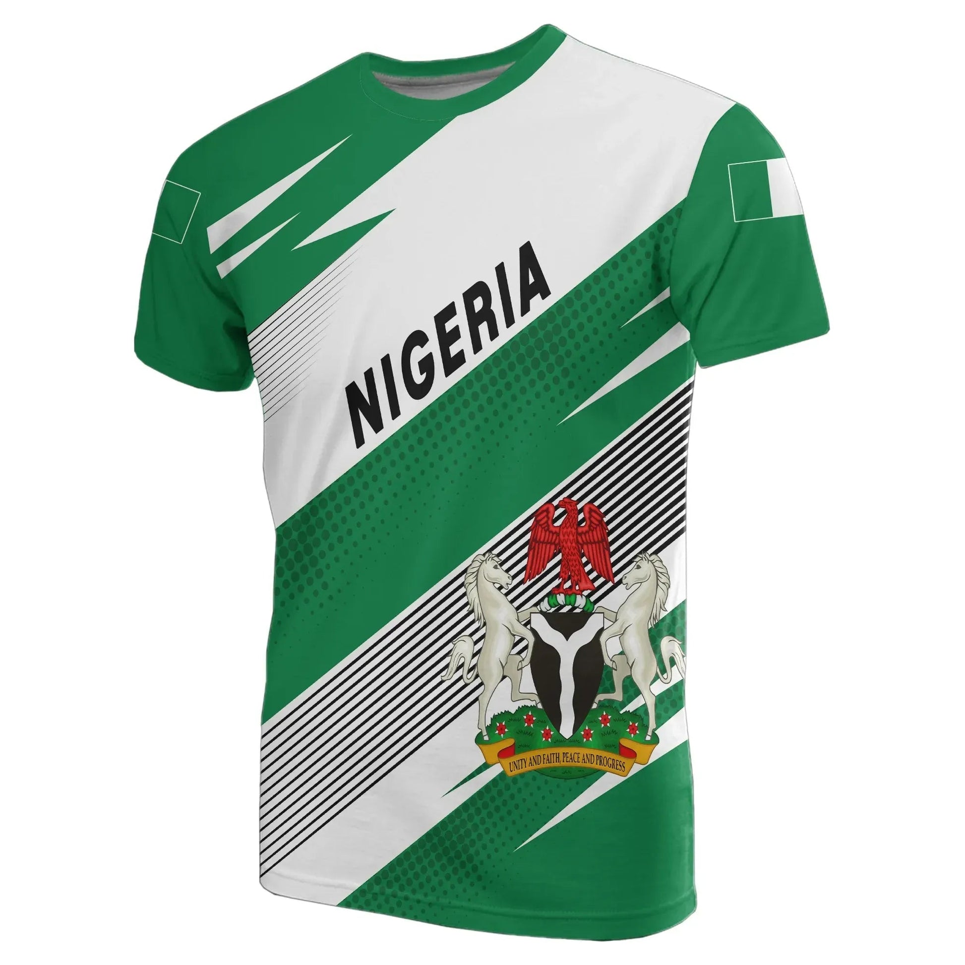 Nigeria Flag T-Shirt Pride Style Graphic Tee