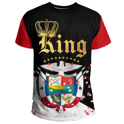 Panama T-Shirt King Valentine Couple Graphic Tee