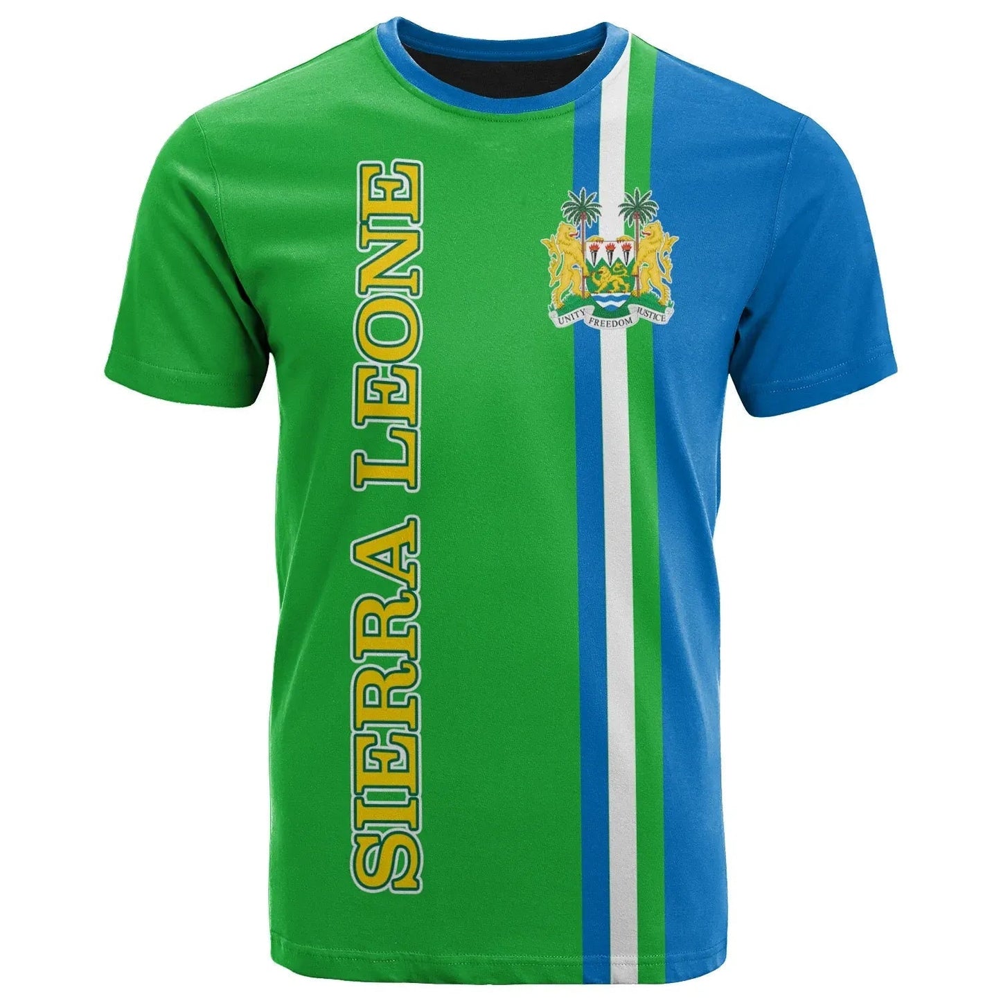 Sierra Leone T-Shirt Line Style Graphic Tee