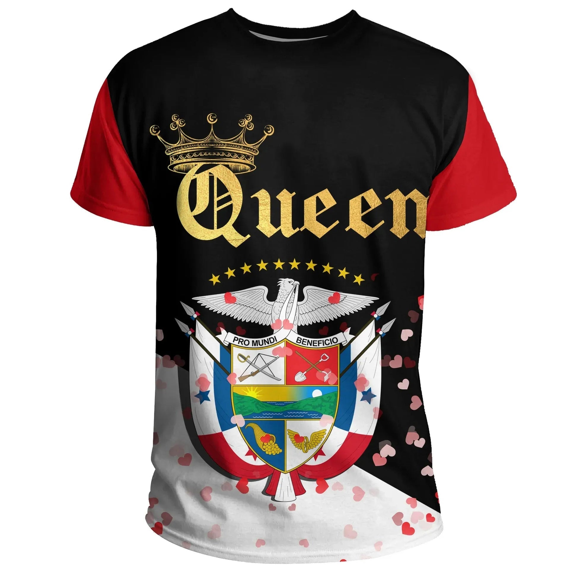 Panama T-Shirt Queen Valentine Couple Graphic Tee