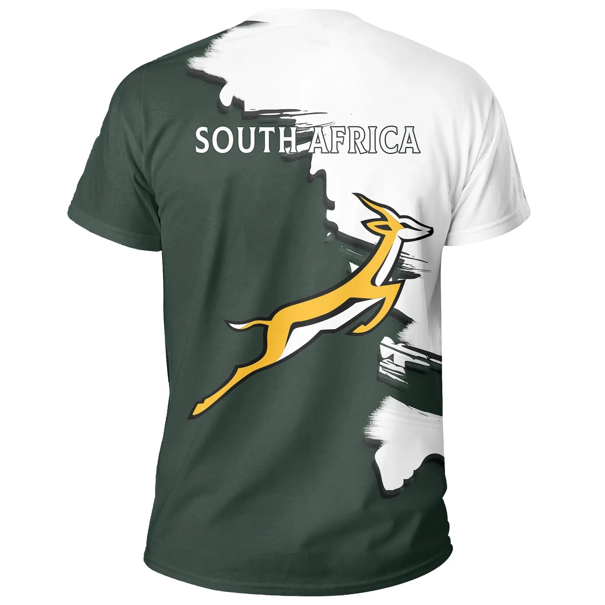 South Africa Springbok Unique T-Shirt Scratch Style Graphic Tee