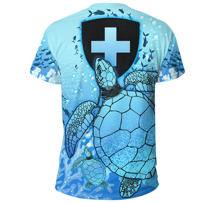 Switzerland T-Shirt Ocean Life Graphic Tee