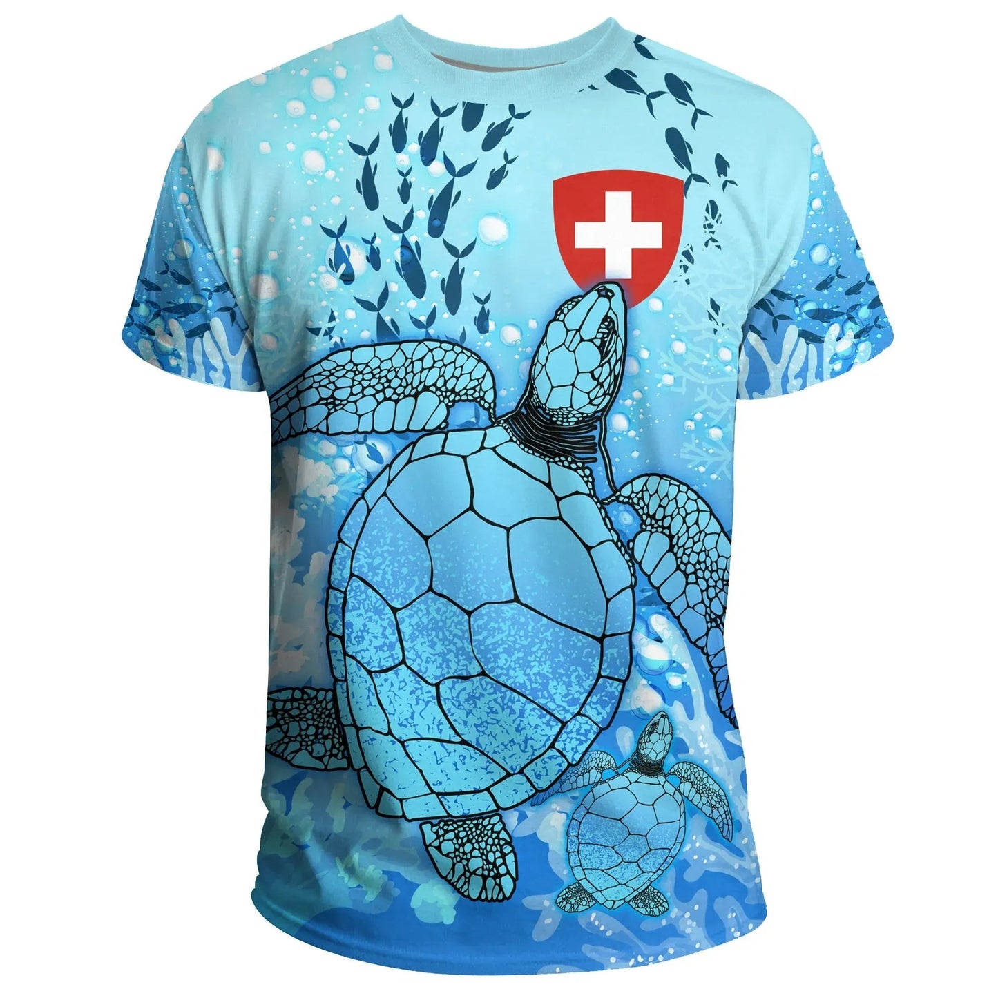 Switzerland T-Shirt Ocean Life Graphic Tee