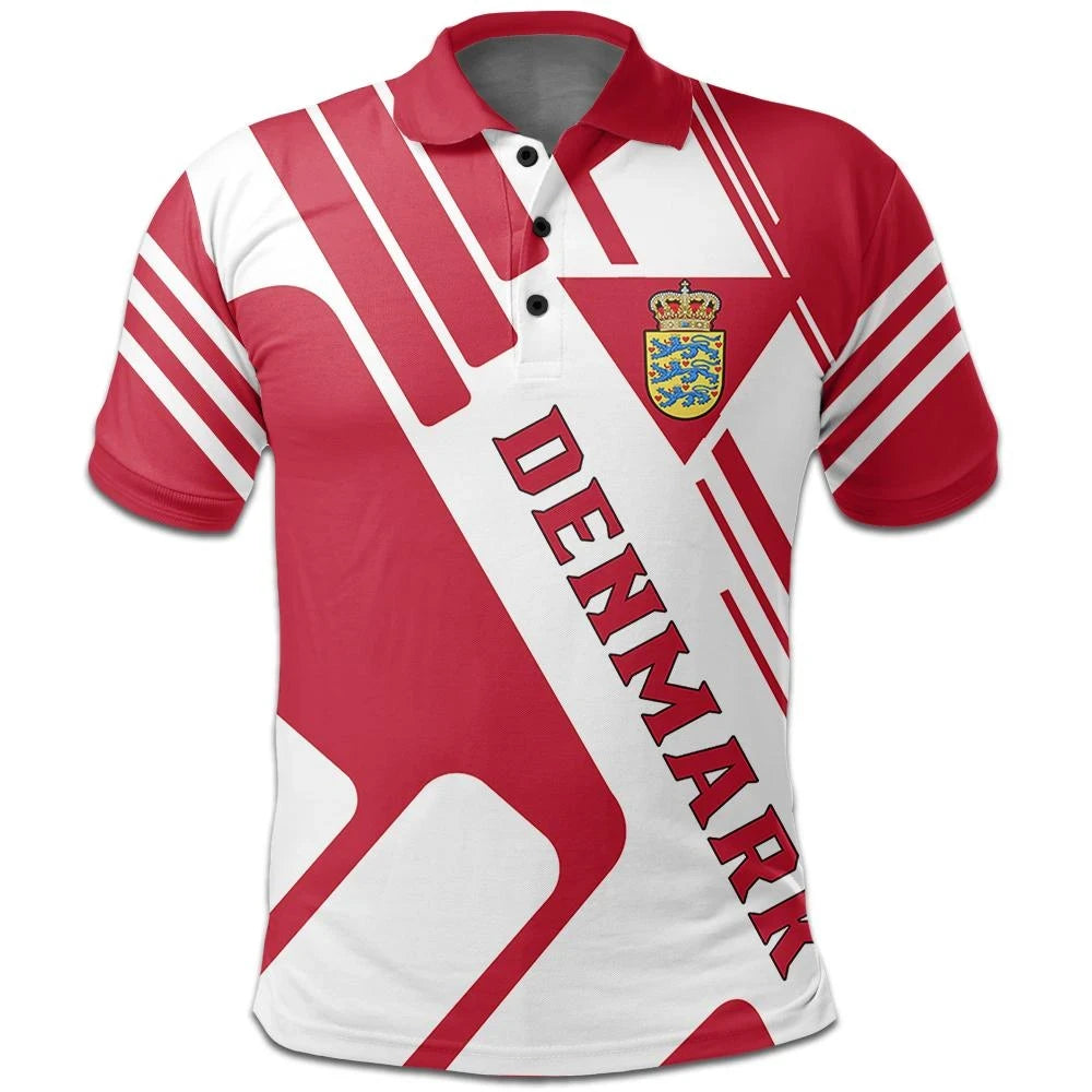 Denmark Coat Of Arms T-Shirt Rockie Graphic Tee