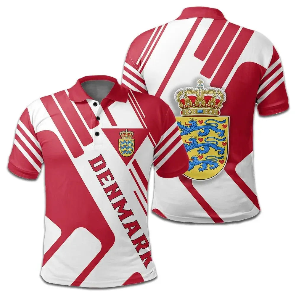 Denmark Coat Of Arms T-Shirt Rockie Graphic Tee