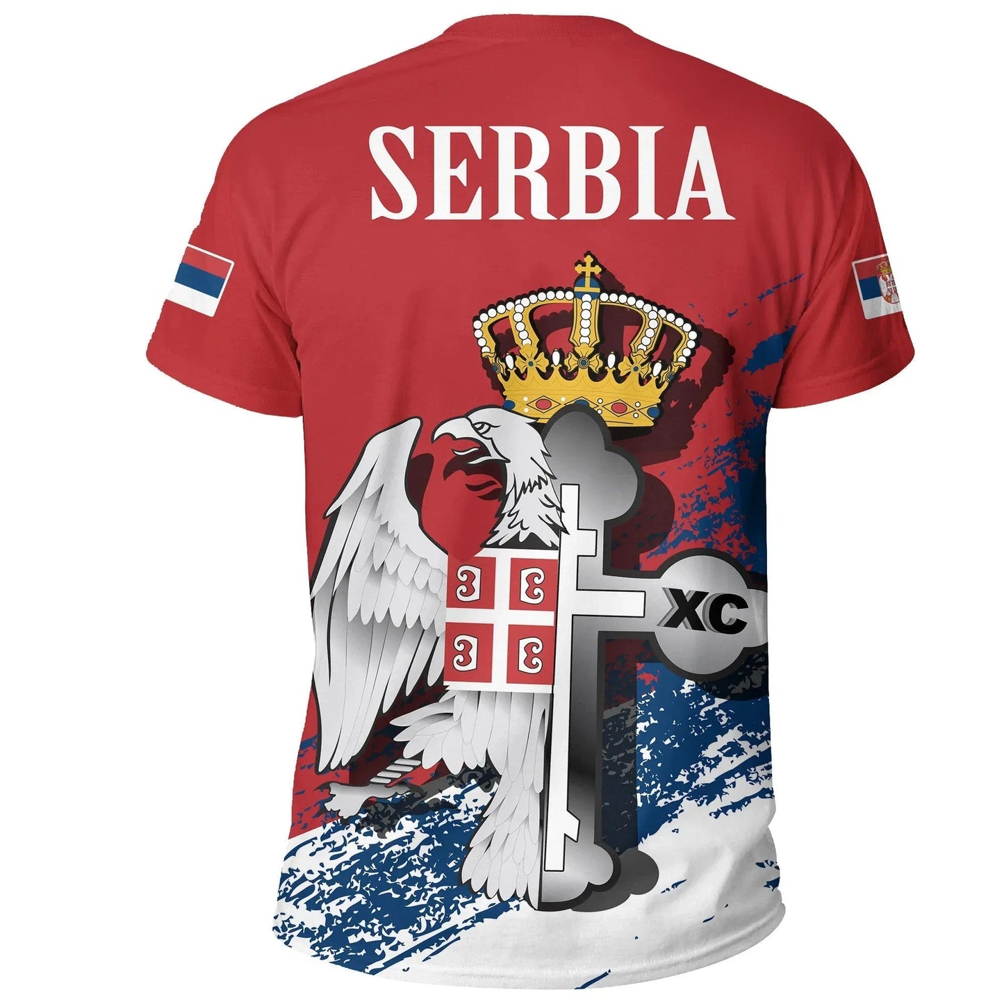 Serbia Special T-Shirt Serbian Eagle / Orthodox Cross Graphic Tee