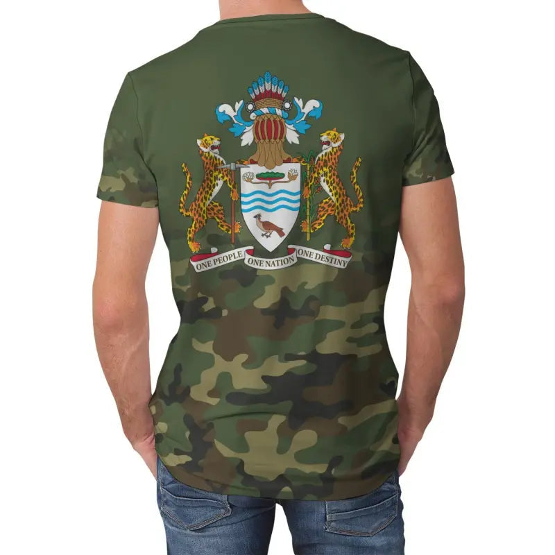 Guyana T-Shirt Camo Graphic Tee