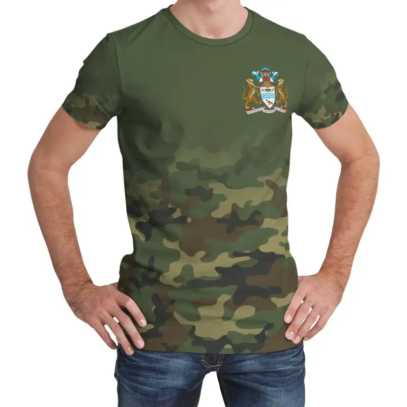 Guyana T-Shirt Camo Graphic Tee